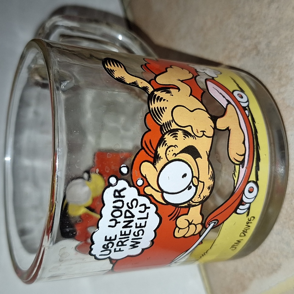 McDonald's x Garfield Jim Davis‎ Vintage 1978 Glass Mug